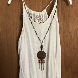 Tank Top with a Lace Back